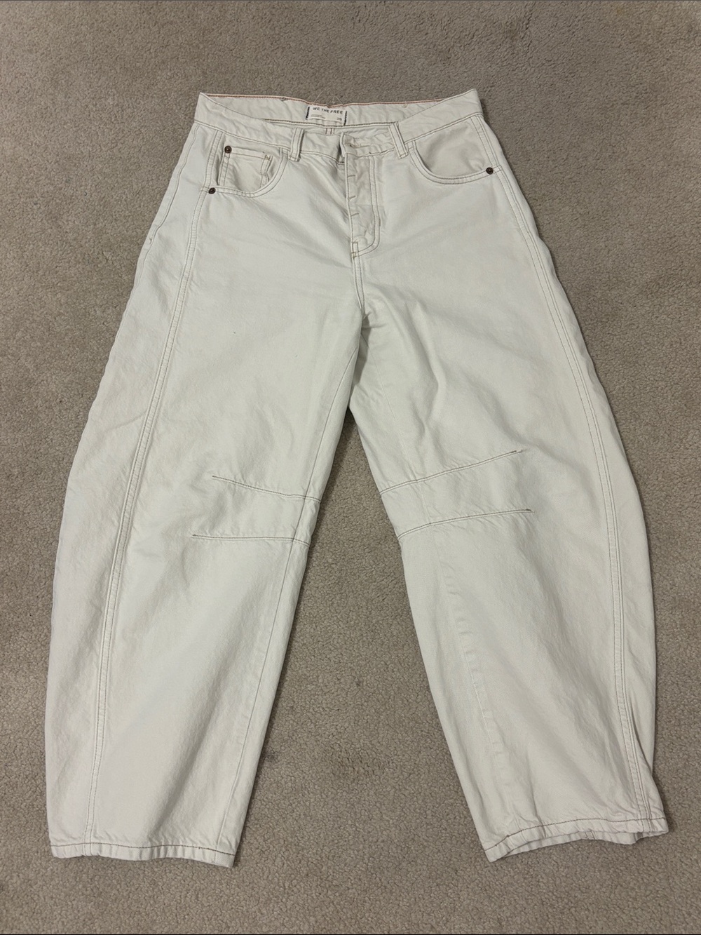 We The Free Barrel Jeans - Cream